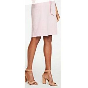 Ann Taylor Pink Tie Waist Pencil Skirt, 10